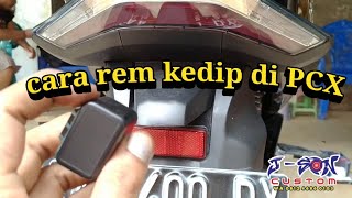 Bikin lampu rem motor  berkedip bekas lampu LED rusak