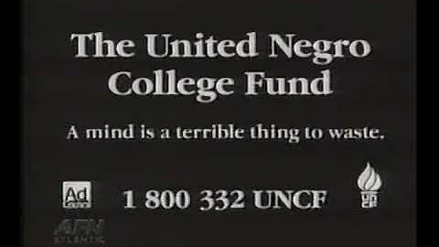 AFRTS United Negro College Fund PSA  1001