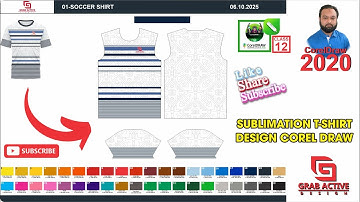 Soccer t shirt pattern designing | sublimation designing pattern fitting