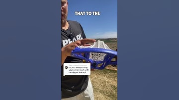 Stringing Armor Mesh With Ridges Inside or Outside? #lacrosse #lacrossestringing #ArmorMesh