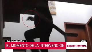 Alan García: revelan video de la diligencia en casa del expresidente