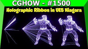 Holographic Ribbon FX in UE5 Niagara  👉 Trailer