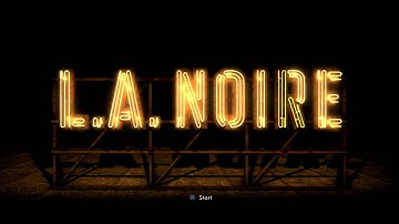 L.A. Noire Title Screen & Main Theme [1080p]