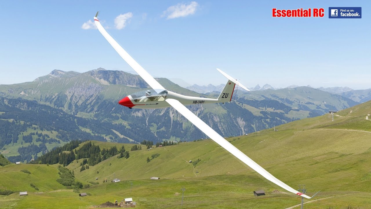 RC Glider FLIGHT and graceful AEROBATICS in Switzerland YouTube