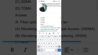 wireless & mobile communication MCQ Unit 4(Multiplexing and multiple access)
