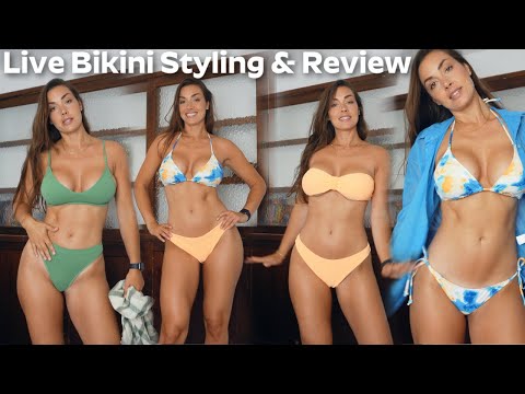 Bikini Styling & Review LIVE mini edit #bikini #model #bikinimodel