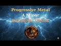 Progressive Metal Backing A minor | For Guitar Practice | 132 BPM
