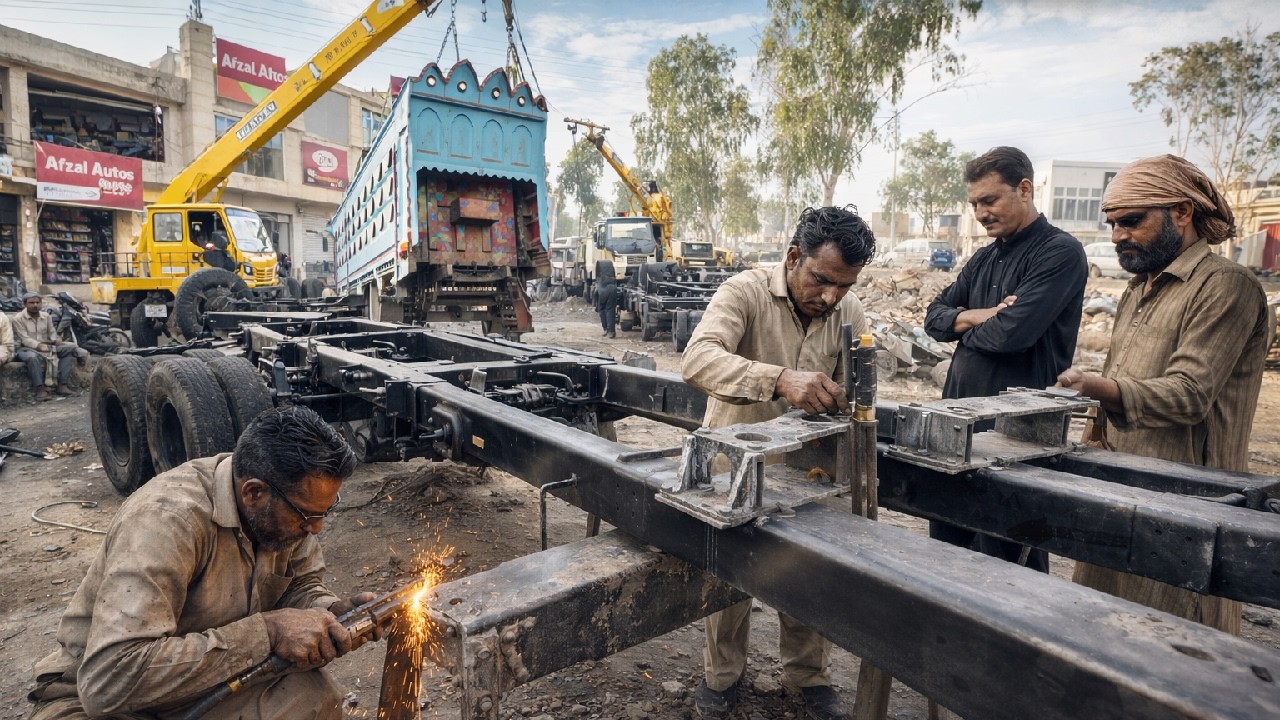 Amazing Way of Pakistani Workshop Builds Truck from Zero || Pakistani Mechanic Skills