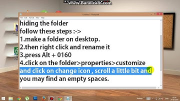how to make a blank folder on your desktop (fun way)
