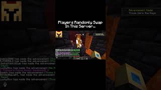 Players Randomly Swap Places In This Server  #minecraft #gaming #shorts
