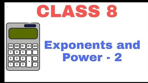 Exponents And Power  // Part 2 // Class 8 // Telangana & AP Syllabus.