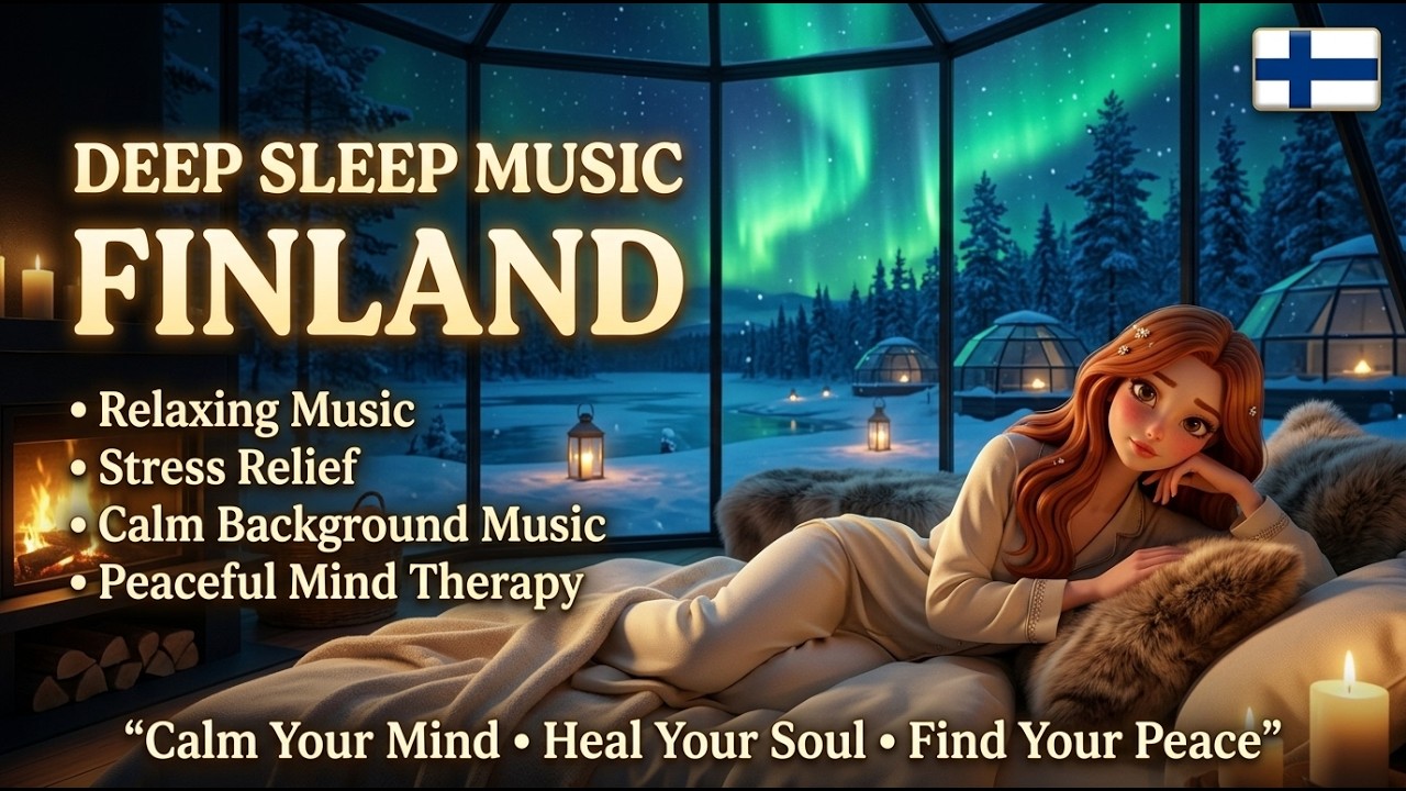 Deep Sleep in Finland | Northern Lights Calm • Insomnia Relief ...