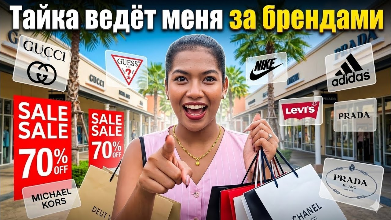 Тайка ведёт меня за брендами 😳 СКИДКИ ДО 70% на Пхукете