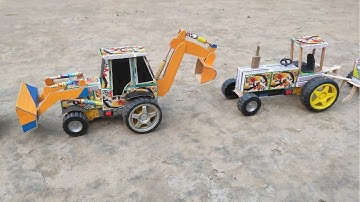 Hoe maak je thuis een Matchbox-tractor | Doe-het-zelf minitractor | Minitractor wetenschappelijk ...