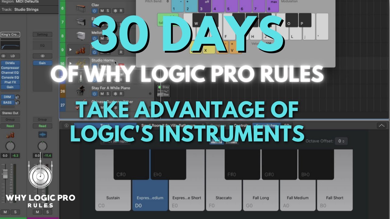 Take Advantage of Logic's Software Instruments With These 3 Tips - YouTube