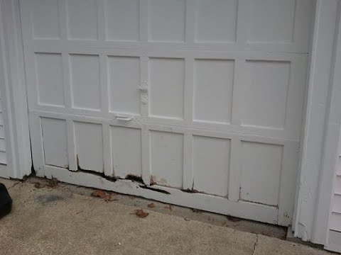 Change bottom section garage door Woodridge,IL  How to Part 1