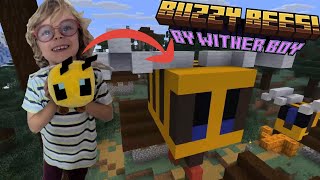 5-Year-Old Builds Minecraft Bees! 🐝 (Easy Tutorial)