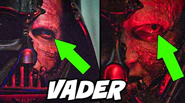 ¿Por qué a veces los ojos de Vader son rojos?