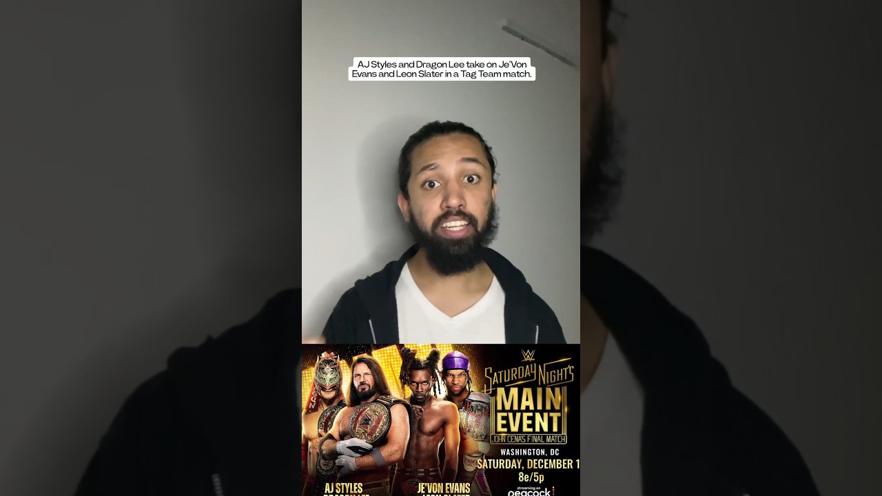 AJ Styles and Dragon Lee vs. Je'Von Evans and Leon Slater at WWE Saturday Night's Main Event XLII