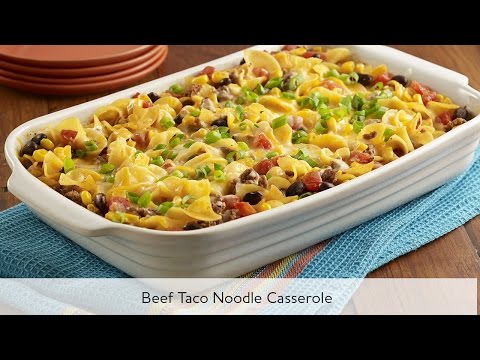 Beef Taco Noodle Casserole