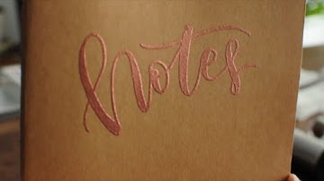 Heat Embossing and Calligraphy