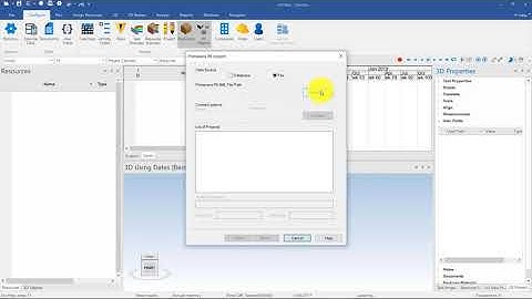 Importing Data | 3.2 | 3D interoperability and Import 3D models | SYNCHRO 4D Scheduling 2019
