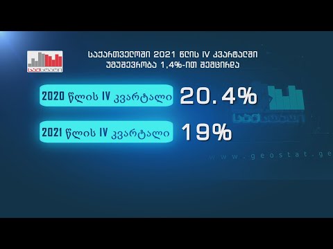 უმუშევრობის დონე საქართველოში