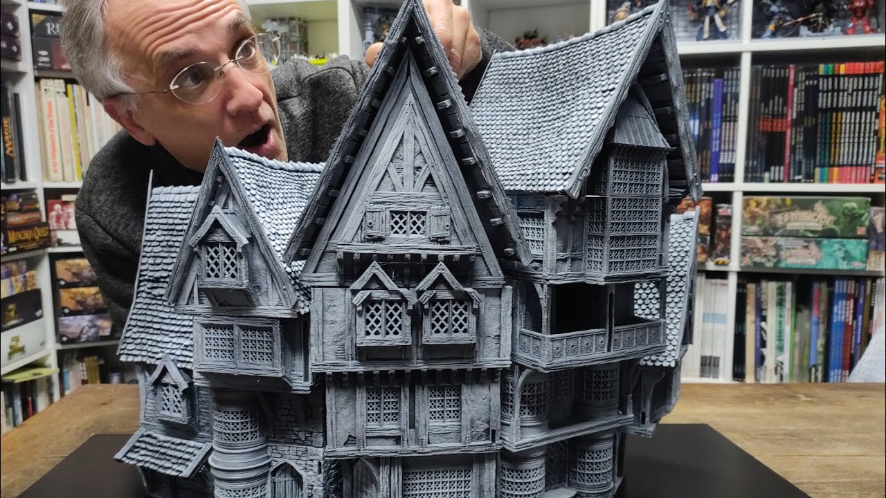 Minifigures Imprimées En 3D - Duo De Citadins/villageois Médiévaux - Pour Jeux De Plateau Ou Décoration