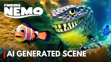 AI Creates EPIC Finding Nemo Shark Scene Remake!