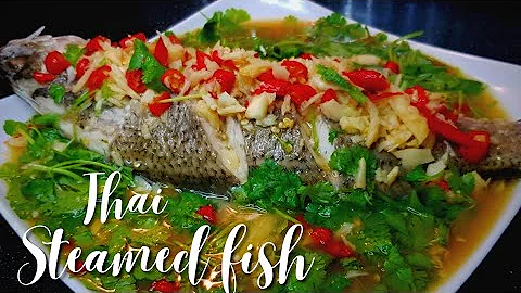 Steamed Fish in Chili Lime Garlic Sauce | Siakap Stim Limau| Pla Neung Manau | Cook&TravelwithMelody