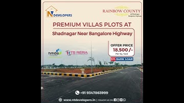 Luxury gated community Villa and Residential Open Plots in Shadnagar  | Low Budget | 9347863999