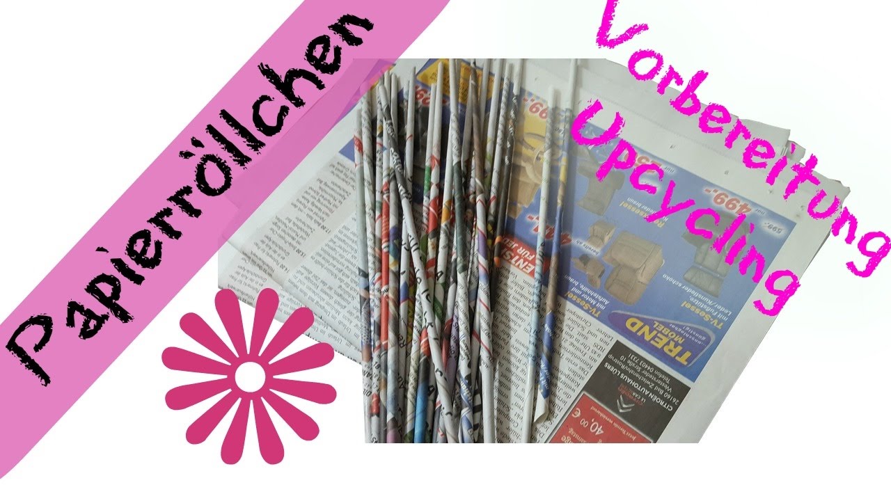 DIY – Papier Röllchen drehen selber drehen – Hand im Glück