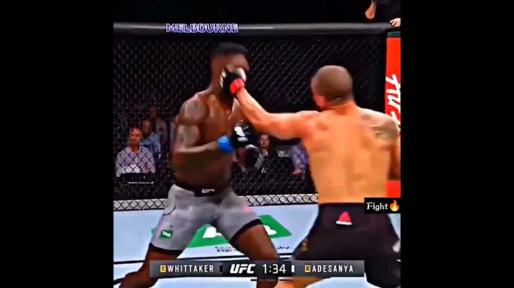 Israel Adesanya vs Robert Whittaker in 30 seconds #ufc #shorts #mma
