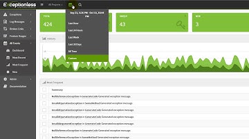 Exceptionless 2.0 User Interface First Look