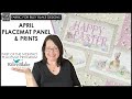 🐰 🧵 Sew Beautiful Placemats for your Easter Gatherings with a Fabric Placemat Panel from Riley Blake