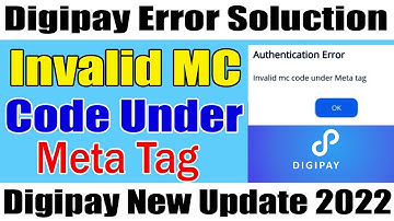 Invalid Mc Code Under Meta Tag Solution | Invalid Mc Code Problem