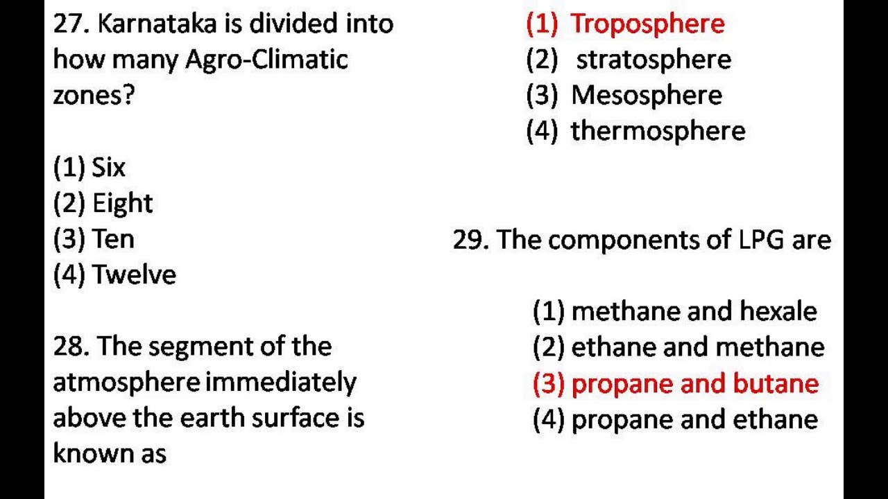General Paper -1(Second Division Assistant & Field Assistant)2019