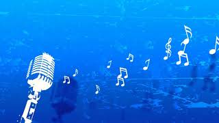 Music Notes floating from Microphone // Color Variation 04