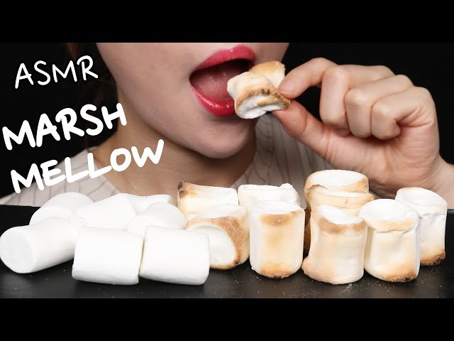 MARSHMELLOW *마시멜로 マシマロ  EATING ASMR REALSOUNDS MUKBANG (No Talking)