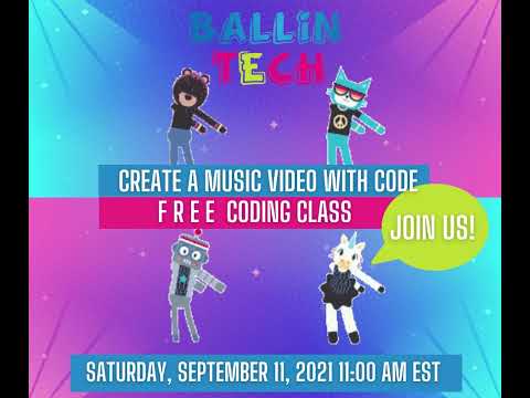 Dance Party Coding Class Video hosted by Ballin Technology