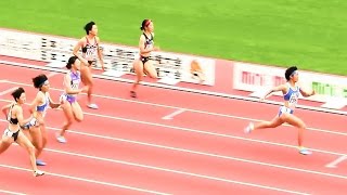2016ユース陸上女子 100m 決勝 20161022斎藤愛美