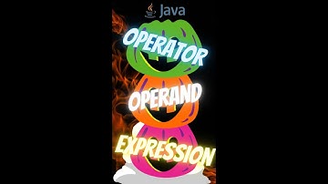 Java Operator, Operand, and Expression | #shorts