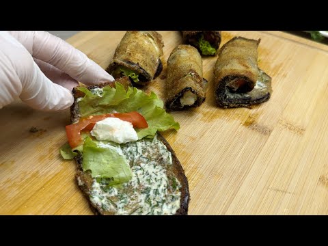 1 eggplant and just a few ingredients are the most delicious rolls! Tasty and simple