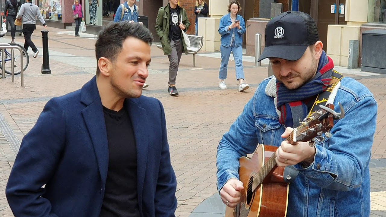 Peter Andre & Peter Donegan in Kingston Today.