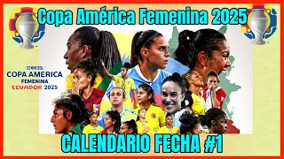 2025 Women's Cup America Schedule Matchday 1 | CONMEBOL Women's Cup America 2025