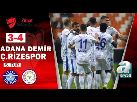 Adana Demirspor 3 - 4 Çaykur Rizespor (Ziraat Türkiye Kupası 5. Tur Maçı) / A Spor / 22.12.2022