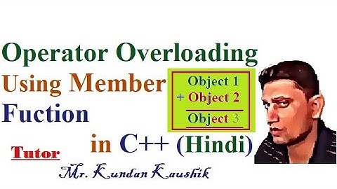 Binary Operator Overloading As Member Function in C++