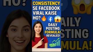 🔥 Consistency Se Facebook Viral Kaise Ho? 😱 | Daily Posting Formula Revealed #incomehacks