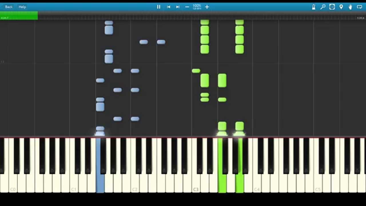 Galantis Peanut Butter Jelly Synthesia Piano Tutorial YouTube