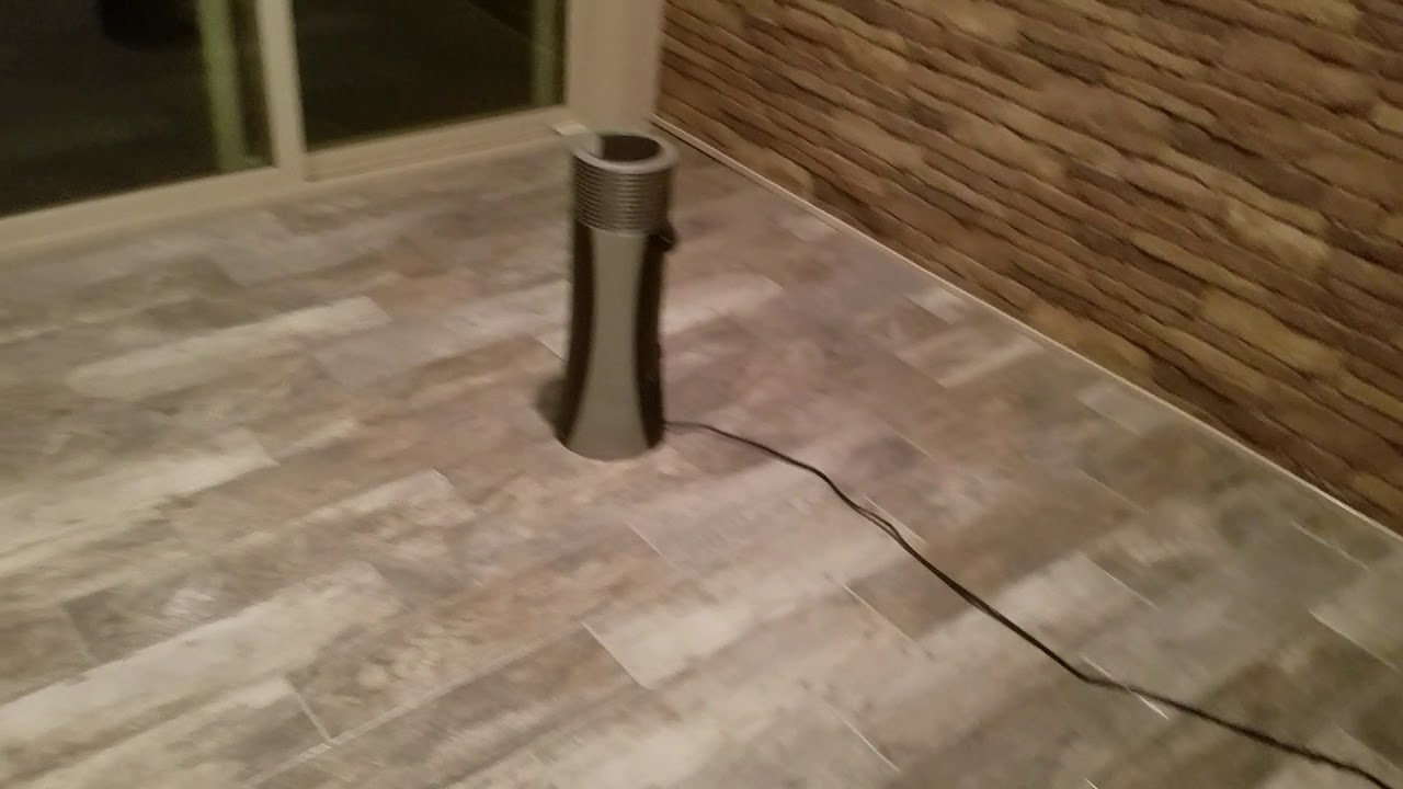 Wood porclien tile installed on top ditra heated floor system. YouTube